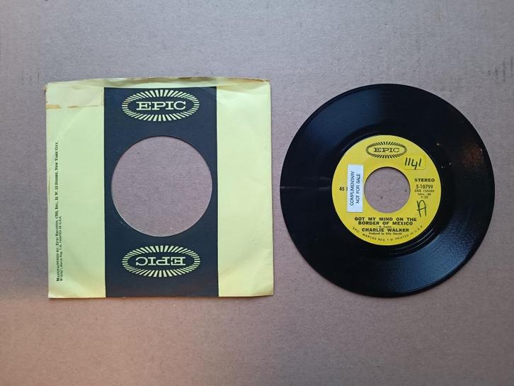 Single: Charlie Walker - Got My Mind On The Border Of /USA, Cd's en Dvd's, Vinyl Singles, Gebruikt, Pop, 7 inch, Verzenden