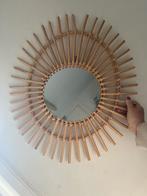 Houten ibiza spiegel, Minder dan 100 cm, Ophalen of Verzenden, Zo goed als nieuw, 50 tot 75 cm