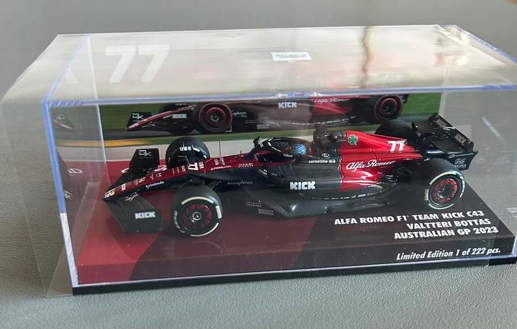 Valtteri Bottas Alfa Remeo C43 Australian GP 2023 Minichamp, Verzamelen, Automerken, Motoren en Formule 1, Nieuw, Formule 1, Ophalen of Verzenden