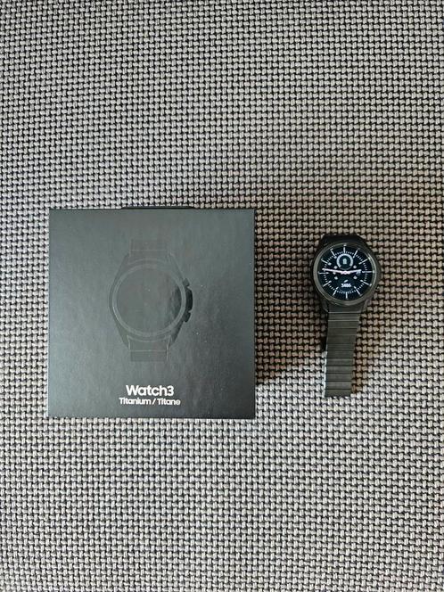 Samsung Galaxy Watch3 Titanium ( 45mm ), Sieraden, Tassen en Uiterlijk, Smartwatches, Gebruikt, Android, Zwart, Afstand, Calorieverbanding
