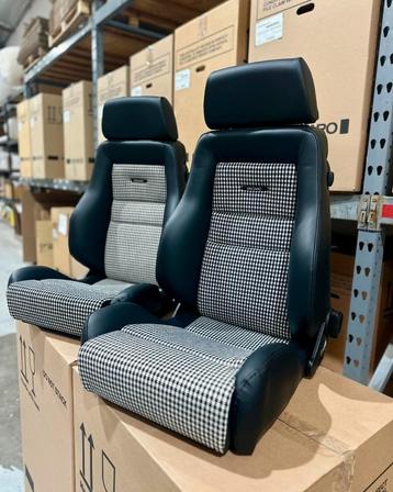 Recaro Classic LS Leder pepita zwart kuipstoel sportstoel beschikbaar voor biedingen