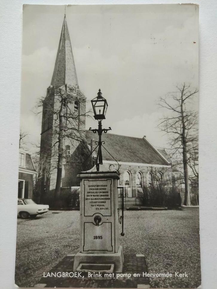 J1123 Langbroek, Verzamelen, Ansichtkaarten | Nederland, Noord-Holland, 1920 tot 1940, Ophalen of Verzenden