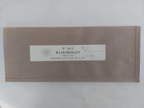 34E Stafkaart op linnen uit 1955 Haaksbergen Boekelo Beckum, Boeken, Atlassen en Landkaarten, Zo goed als nieuw, Landkaart, Nederland