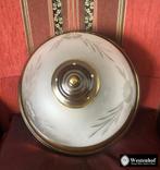 Brocante plafondlamp - plafonnière klassiek lamp brons, Huis en Inrichting, Lampen | Plafondlampen, Ophalen of Verzenden, Zo goed als nieuw