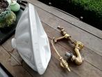 Fonteintje met bijzondere kraan met vis, bijzonder chiffon, Antiek en Kunst, Curiosa en Brocante, Ophalen