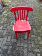 Rode café stoel, Ophalen, Gebruikt, Eén, Rood