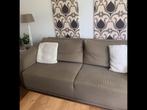 Taupe kleur 3 zits bank gratis af te halen, Huis en Inrichting, Banken | Bankstellen, Ophalen, Gebruikt, Driepersoons, 75 tot 100 cm