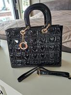 Damestas in lak uitvoering, Ophalen, Zo goed als nieuw, Zwart, Handtas