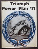 Nederlandse folder Triumph Power Plan 1971, Motoren, Handleidingen en Instructieboekjes, Triumph