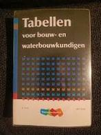 Tabellen bouw en water isbn 9789006900453, Boeken, Ophalen of Verzenden, Beta, Gelezen, HBO