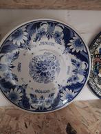 Vintage Gouda Schoonhoven Holland Delfts Blauw Bord, Ophalen of Verzenden