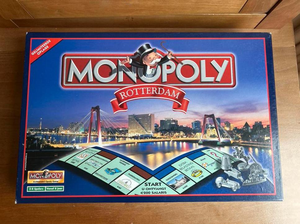 Monopoly Rotterdam - Limited Edition, Hobby en Vrije tijd, Gezelschapsspellen | Bordspellen, Drie of vier spelers, Ophalen of Verzenden
