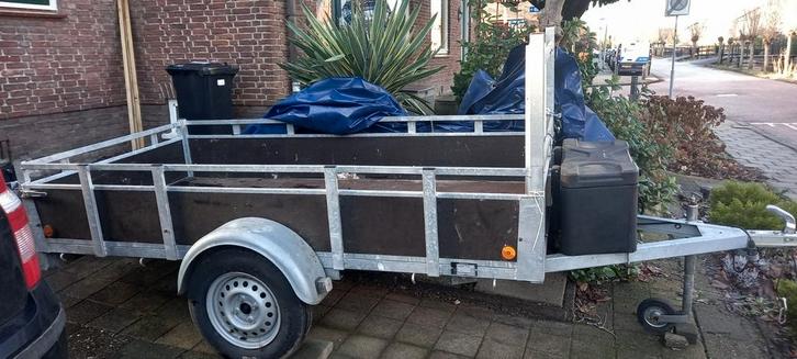 Aanhangwagen ongeremd met neuswiel, Auto diversen, Aanhangers en Bagagewagens, Zo goed als nieuw, Ophalen