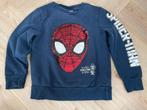 Spiderman Trui met Pailletten - Maat 128, Ophalen of Verzenden, Gebruikt, Jongen, Trui of Vest