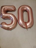 2 rose Folie ballonen 50 jaar en versieringen Sara Sarah, Hobby en Vrije tijd, Feestartikelen, Ophalen of Verzenden, Zo goed als nieuw