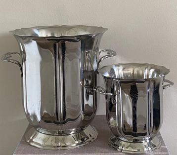 Guy Degrenne vintage set champagne koeler en ijsemmer beschikbaar voor biedingen