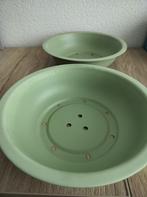 2x planten schaal, Minder dan 30 cm, Minder dan 60 cm, Rond, Zo goed als nieuw