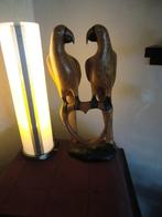 Houten Papagaaien koppel, Meerdere dieren, Papegaai
