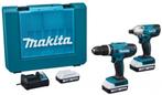 Nieuwe Makita 18V combi set + 3 battery + charger, Nieuw, Variabele snelheid, Ophalen, Boor- en Schroefmachine