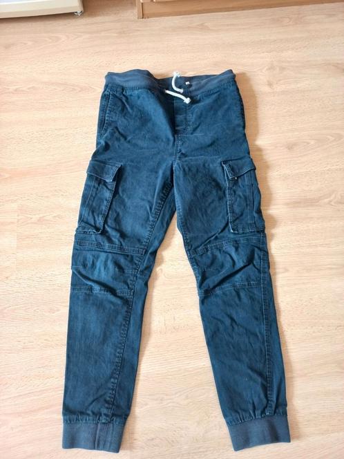 Donkerblauwe Worker/broek maat 164 van H&M, Kinderen en Baby's, Kinderkleding | Maat 164, Zo goed als nieuw, Jongen, Broek, Ophalen of Verzenden