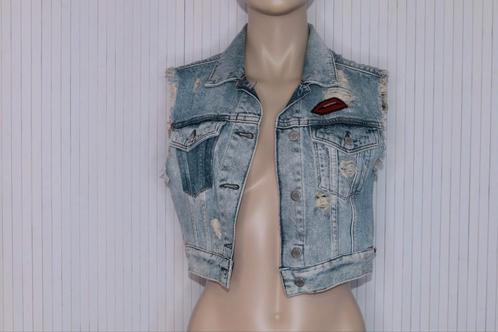 Maison Scotch spijkerjasje zonder mouwen gilet blauw maat M, Kleding | Dames, Jasjes, Kostuums en Pakken, Zo goed als nieuw, Jasje