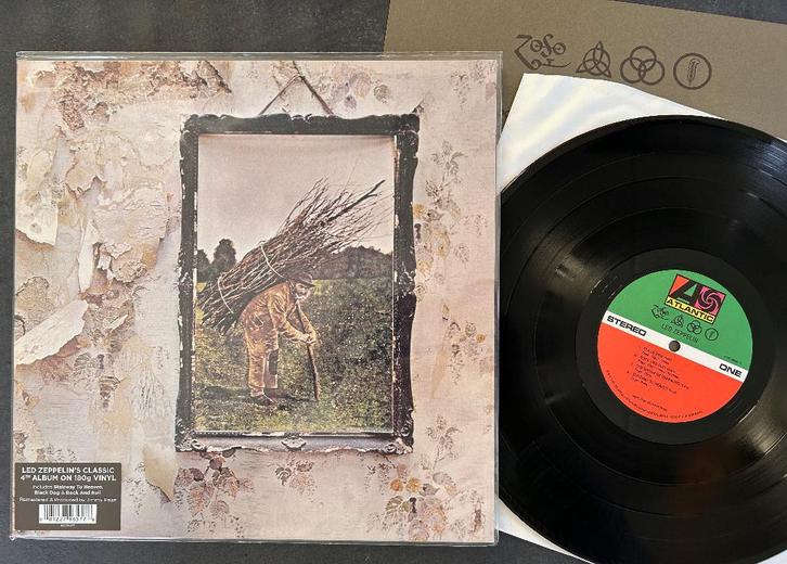 LED ZEPPELIN - Led Zeppelin IV ( LP; 180 grams; MINT ), Cd's en Dvd's, Vinyl | Hardrock en Metal, Zo goed als nieuw, Ophalen of Verzenden