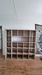 IKEA KALLAX Open kast, wit gelazuurd eikeneffect, 182x182 cm, Ophalen, Met plank(en), 150 tot 200 cm, Zo goed als nieuw