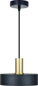 Hanglamp Maro mat zwart/messing of mat zwart/koper, Ophalen of Verzenden, Nieuw, Metaal, Minder dan 50 cm