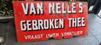 Groot emaille bord Van Nelle, Ophalen, Gebruikt, Reclamebord