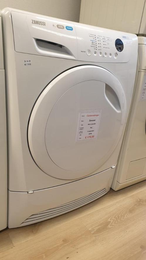 condensdroger - Zanussi - 8kg, Witgoed en Apparatuur, Wasdrogers, Zo goed als nieuw, Condens, Voorlader, 8 tot 10 kg, 85 tot 90 cm