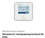 Mitsubishi H.l. Wandbediening Eco Touch RC- ЕХЗА, Nieuw, Ophalen of Verzenden