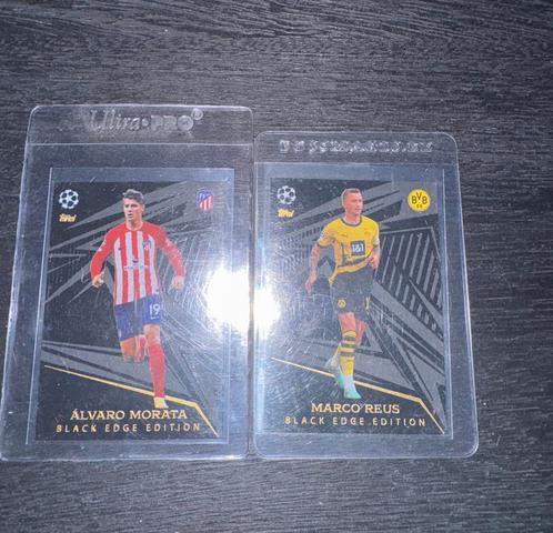 2x Voetbal Kaart Álvaro Morata & Marco Reus, Verzamelen, Overige Verzamelen, Nieuw, Ophalen
