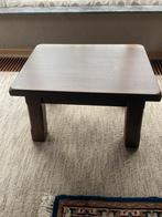Rechthoekige houten salontafel/bijzettafel, Ophalen, Zo goed als nieuw, Rechthoekig, Retro/Vintage