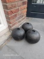 Houten bol kandelaren, Ophalen of Verzenden, Zo goed als nieuw, Hout, Minder dan 25 cm