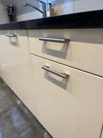 Moderne keuken met puntgraaf graniet blad, Ophalen, Gebruikt, Graniet of Steen, Dubbelwandige keuken