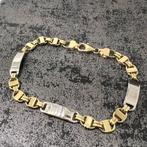 Prachtig 14k gouden armband flat magnum schakel, Sieraden, Tassen en Uiterlijk, Armbanden, Ophalen of Verzenden, Nieuw, Goud