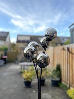 Set van 3 lampen, bol, smoke, glas, vloer, staand tafel, Ophalen, Gebruikt, Glas, 100 tot 150 cm