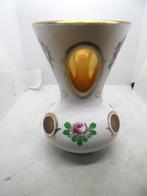 amber boheems antiek bokaal, Antiek en Kunst, Antiek | Glas en Kristal, Ophalen of Verzenden