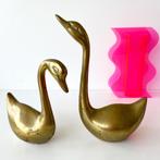 vintage design messing ZWANEN mid century hollywood regency, Ophalen of Verzenden, Koper