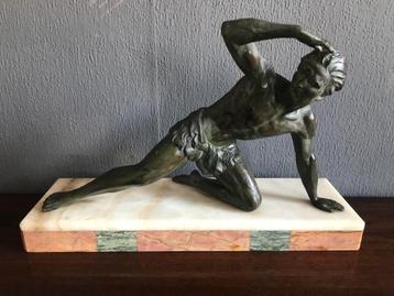 Art Deco Sculptuur Jean De Roncourt Jr.30 Gesigneerd beschikbaar voor biedingen