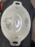 Vintage Sphinx Maastricht Schaal met bloemmotief, Antiek en Kunst, Antiek | Servies los, Ophalen of Verzenden