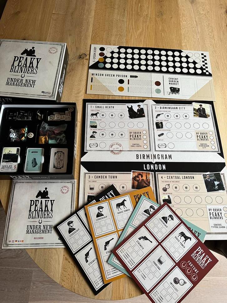 Peaky Blinders bordspel - Under New Management, Hobby en Vrije tijd, Gezelschapsspellen | Bordspellen, Zo goed als nieuw, Een of twee spelers