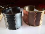 Manchet Navajo Armband Size: 18/21cm, Verzenden, Nieuw, Zwart, Leer