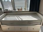 Ikea Hemnes bed uitschuifbaar wit, Ophalen, Gebruikt, Eenpersoons, Wit