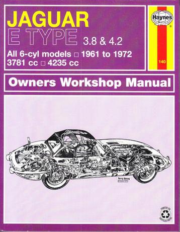 Jaguar E-Type 6-cyl. ('61-'72) - Haynes Workshop Manual beschikbaar voor biedingen