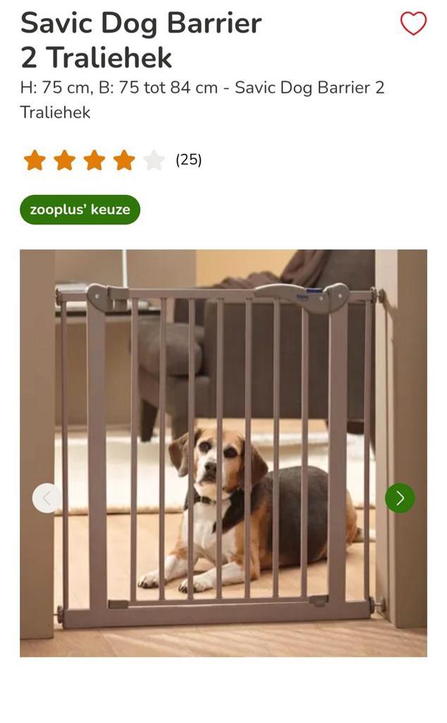 VERLENGSTUKJE voor traphekje hond GRATIS!, Dieren en Toebehoren, Hondenhokken, 75 tot 110 cm, Ophalen of Verzenden