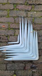 Partij Plankdragers - Wit, Doe-het-zelf en Verbouw, Hang- en Sluitwerk, Ophalen, Gebruikt, IJzer, Overige typen