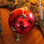 Oude vintage kerstbal met muziekdoosje., Ophalen of Verzenden, Gebruikt