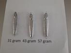 Te koop Haringpilkers 31-43-57 gram € 0,75, Ophalen of Verzenden, Nieuw, Dobber of Lood