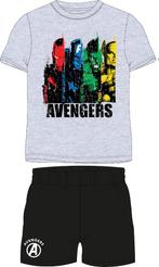 Avengers shortama/pyjama grijs/zwart maat 158/164, Ophalen of Verzenden